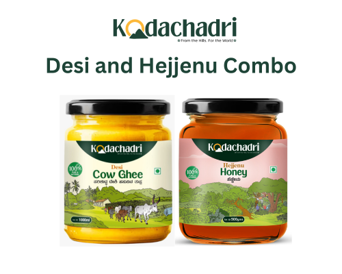 Desi Cow Ghee and Hejjenu Combo