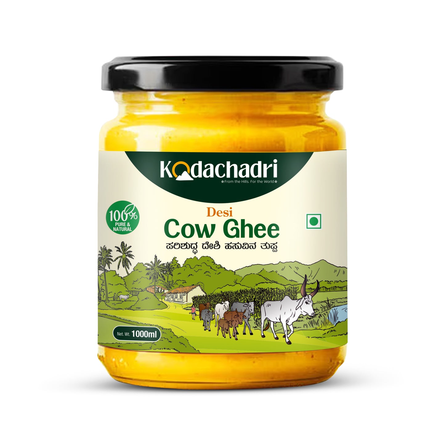 Desi Cow Ghee and Hejjenu Combo