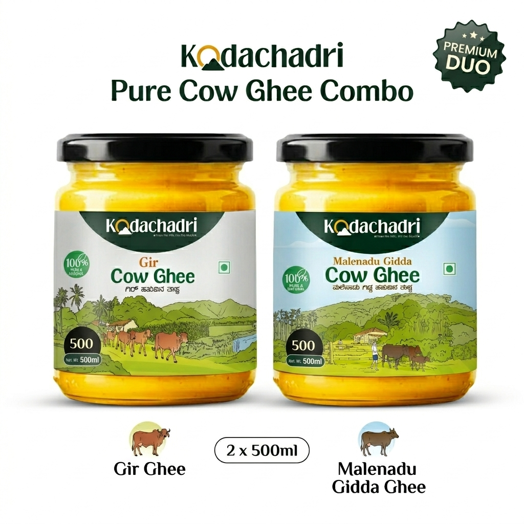 Malenadu Gidda & Gir cow Ghee Combo – Kodachadri