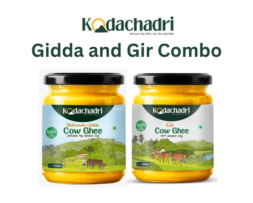 Malenadu Gidda and Gir Cow Ghee Combo